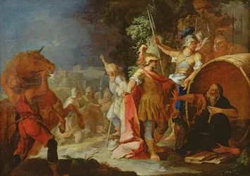 Alexandre le Grand (356-323 av. J.-C.) et Diogène (c.400-325 av. J.-C.)